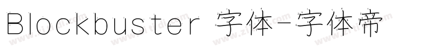 Blockbuster 字体字体转换